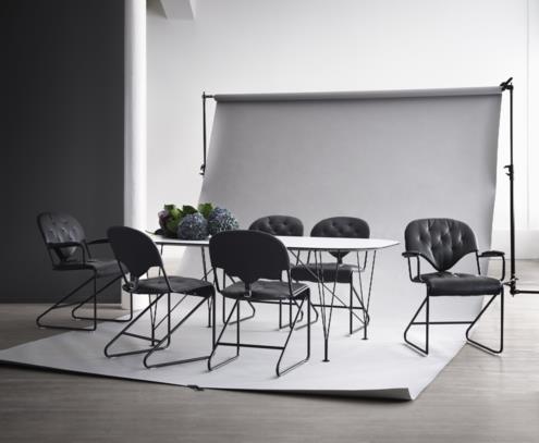 Sam armchair black naturale schwartz