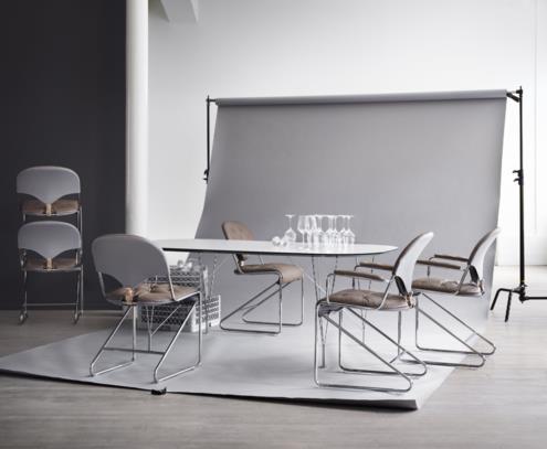 Sam armchair chrome naturale truffle