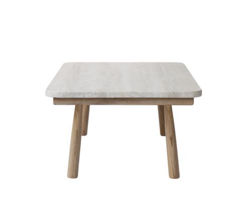 Domus table oiled oak travertine romano